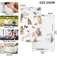 thumbnail image 2 of Coolnut Hand Towels Cats Butterfly 2 PCS, Cotton Bath Towels Drying Face Hands Body Decorative Water Absorbent Lightweight Washcloth for Bathroom Ktichen Travel Gym, 16"×28", 2 of 6
