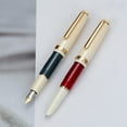 thumbnail image 5 of Short Resin Fountain Pen for Student Adult Handwriting Art Drawing Beginner Fountain Pen 0.5mm Fine Tip, 5 of 8