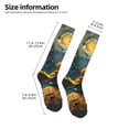 thumbnail image 4 of Fotbe Whimsical Starry Night Scene print Women's Men's Novelty Crew Socks Cotton Socks Knee High Socks for Walking,Running,Nurses,Pregnancy, 4 of 8
