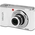 thumbnail image 2 of Minolta MNB5Z 56MP Dual Lens Point & Shoot Digital Camera with 5X Optical Zoom & 5K Ultra HD Video Bundle With 32GB Memory Card + Vlogger Tripod + Bag + 6Ave Cleaning Kit + More Accessories (White), 2 of 6