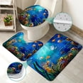 thumbnail image 3 of 4 Pcs Christmas Star Shower Curtain Sets with Rugs for Bathroom Decor,Sky Night Bathroom Shower Curtain Sets,Twinkle Bathroom Sets with Shower Curtain and Rugs, 3 of 7