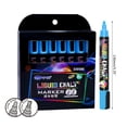 thumbnail image 3 of Milue 8Pcs Liquid Chalks Marker Fluorescent Highlighter Marker Pen Dry Erasable Pens, 3 of 16
