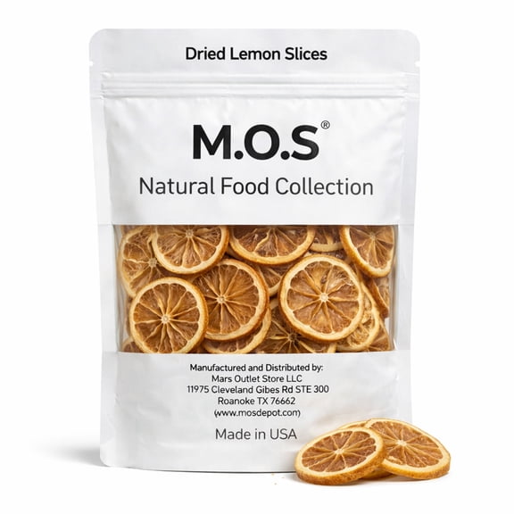 Dried Lemon Slices Dehydrated Crispy Yellow Lemon No Sugar Added Single Ingredient Made in USA