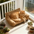 thumbnail image 4 of Ohmyroo Sofa Style Cat Bed Cushioned Pet Lounge with Soft Interior for Indoor Cats, 4 of 6