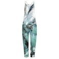 thumbnail image 6 of up to 60% off Gifts Usmixi Womens Jumpsuits Wide Leg Loose Overalls Spaghetti Strap Jumpsuits with Pocket Casual Tie-Dye V-Neck Sleeveless Long Summer Rompers Light Blue xl, 6 of 6