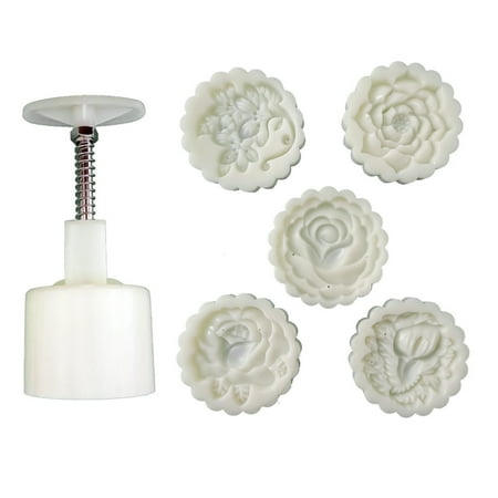 

Hand Pressure Fondant Moon Cake Mould Plastic Press Cookie Cutter Baking Tool