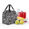 thumbnail image 3 of Kdxio Zebra Print Insulated Lunch Bag,Reusable Tote Lunch Box for Women Men,Leakproof Cooler Lunch Bags for Work Office Travel Picnic, 3 of 6