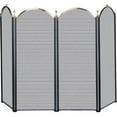 thumbnail image 1 of Uniflame 4-Fold Black Screen with Woven Mesh, 1 of 3