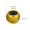 thumbnail image 2 of Uxcell 15mm Lamp Decoration for Lamp Harp Top Lampshade Holder M10 Lamp Finial Cap Knob Gold Tone 6 Pack, 2 of 5