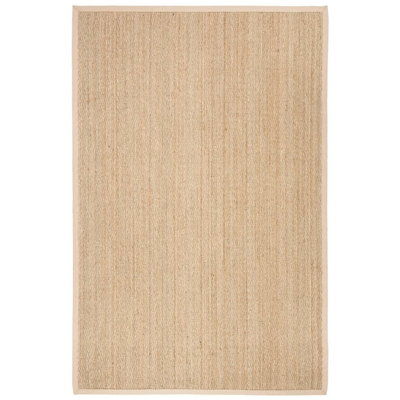 SAFAVIEH Natural Fiber Maisy Solid Area Rug, Natural/Beige, 6' x 9'