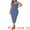 Blue, variant on DARING DIVA Plus Size Sleeveless Square Neck Bodycon Midi Tank Dress 1X Apricot