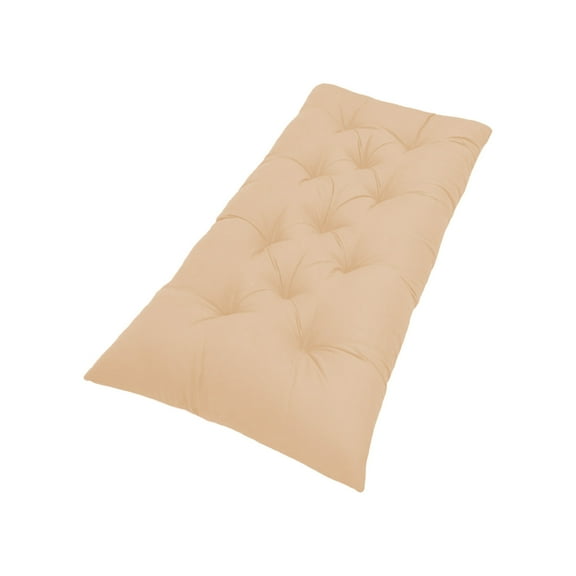 Indoor Outdoor Bench Cushion, Waterproof Swing Cushion Seat Chair Replacement Pads Pillow for Lounger Garden Furniture Patio Metal Wooden (Khaki, 39x20IN)