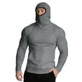 thumbnail image 3 of Viluyesy Mens Rash Guard Long Sleeve Shirt, Lightweight Breathable Quick Dry UV Protection Shirt Gray L, 3 of 8