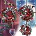 thumbnail image 3 of Decoraciones navideñas Venta Liquidación Corona navideña Decoración navideña Guirnalda de simulación Ventana Puerta Colgante Accesorios de decoración navideña Navidad 25 cm, 3 of 5