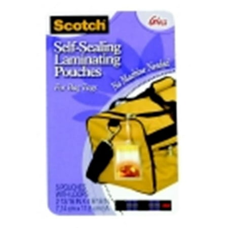 Scotch Laminating Pouches Self-Sealing Bag Tags, Pack Of