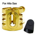 thumbnail image 1 of Sax Mouthpiece Clamp Reed Clip Clarinet Soprano Alto Tenor Sax with Rubber Cover, 1 of 9