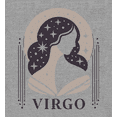 thumbnail image 2 of Virgo Zodiac Sign Adult Heather Gray Crew Neck Short Sleeve Tee-Medium, 2 of 4