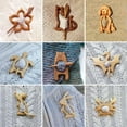 thumbnail image 3 of K-KED Wooden Animal Pattern Brooch Pin Wood Shawl Pin Scarf Pin Women Gift Brooch 1pc-9, 3 of 9