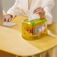 thumbnail image 5 of Automatic Lifting Paper Box Desktop Plastic Carton Paper Napkin Storage Rack Restaurant Coffee Table Decoration, 5 of 5