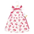 thumbnail image 2 of Hudson Baby Infant Girls Cotton Dresses, Dk Pink Rose Dot, 3T, 2 of 3