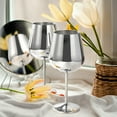 thumbnail image 4 of Juego de copas de vino para exteriores, copas de vino irrompibles, diseño moderno y elegante, aptas para alimentos, más duraderas que el vidrio, mejoran el aroma del vino, paquete de regalo para, 4 of 6