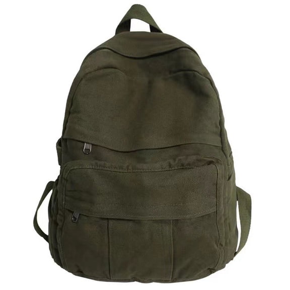 Classic Solid Color Everyday Use Backpack Designed with Durable Fabric and Adjustable Shoulder Straps for School Students and Travel Enthusiasts