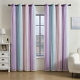 thumbnail image 6 of Topukaiba Blackout Curtains with Sheer Overlay Mix and Match Double Layer Thermal Insulated Window Panels 52 inch for Living Room Bedroom Drapes with Grommet Top,52"x40",Multicolor-C, 6 of 6