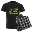 thumbnail image 6 of CafePress - I Stand With Ukraine Men's Dark Pajamas - Men's Dark Loose Fit Cotton Pajama Set, 6 of 7