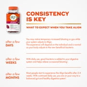 Align Womens Dualbiotic, Prebiotics and Probiotics for Women, Cranberry Flavor, 50 Gummies