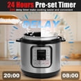thumbnail image 5 of 5.5 Quart Electric Pressure Cooker, 16-in-1 Multi-Functional Slow Cooker, Rice Cooker, Saute Pan, Soup Pot, Egg Cooker, Warmer, Preset Cooking, Stainless Steel, 5 of 9