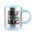 Light Blue, variant on Yesbay 400ml Coffee Cup with Button Multifunctional Stainless Steel Automatic Stirring Coffee Mug for Cafe,Light Blue