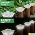 thumbnail image 2 of GreenLighting Royalty 7 Lumen Solar Post Cap Light for 4x4 Wood Posts & 4x4 or 5x5 PVC Posts (4 Pack), 2 of 7
