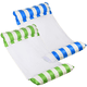 thumbnail image 1 of Hamaca Inflable Flotante Multiusos para Piscina, Hamaca Flotante Reclinable Flotante 4 en 1 de Dos Piezas, Hamaca Inflable de Agua para Piscina, Rayas Azules y Verdes （120 * 70 cm） ER, 1 of 4