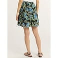thumbnail image 3 of Time and Tru Women's Sunburst Pleat Mini Skirt, Sizes XS-XXXL, 3 of 6