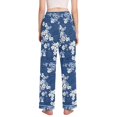 thumbnail image 3 of FORMRS Women's Pajama Pants with Pockets Soft Comfy Loungewear Sleep Bottom, Sizes S-2XL, Floral Ocean Waves, 3 of 8