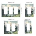 thumbnail image 2 of Yayeee Rocker Switch Wall Plate 1-Gang 4.6"x2.9" Home Decorative Outlet Cover, Watercolor Mountatin, 2 of 6