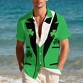 thumbnail image 4 of COSFO Short Sleeve Mens Button Up Shirt St Patricks Day Funny Tops Vacation Loose Fit Collared Mens Shirts, 4 of 9