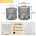 thumbnail image 6 of Marble Texture Pressure Cooker Cover Abstract Teal Blue Gold Crack Art Dust Cover for Kitchen Appliances with Top Handle & Storage Pockets, Fits 6 Quart Instant Pot, Air Fryer, Crock Pot, 6 of 9