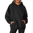 thumbnail image 1 of HSHDLDF Womens Oversized Sweatshirts Fleece Hoodies Long Sleeve Shirts Pullover Fall Clothes with Pocket, 1 of 6