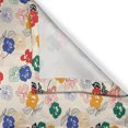 thumbnail image 3 of Ambesonne Floral Kitchen Curtains, Colorful Pansy Flowers Art, 55"x30", Forest Green Persian Blue, 3 of 3