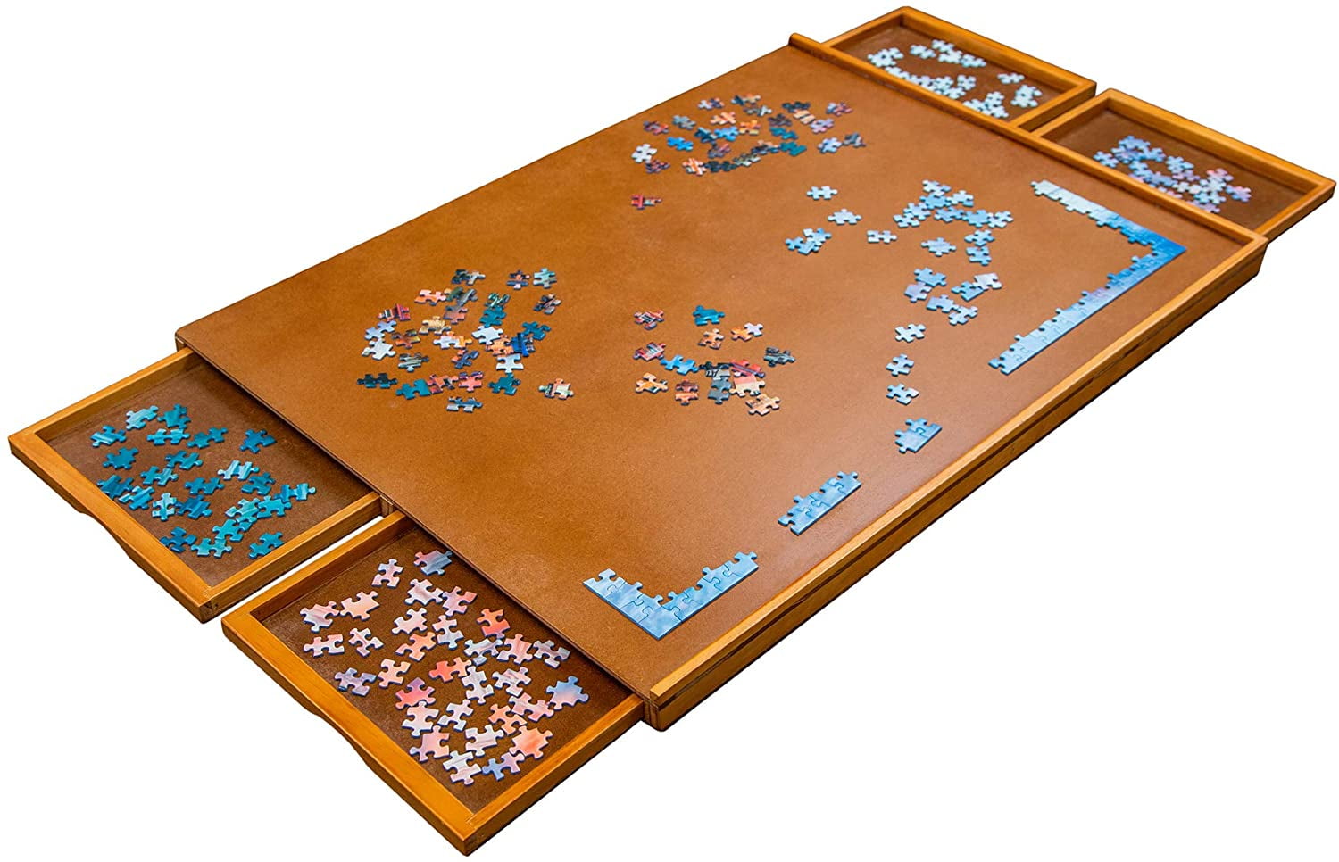 Jumbl 1000-Piece Puzzle Board | 23” x 31” Wooden Jigsaw Puzzle Table