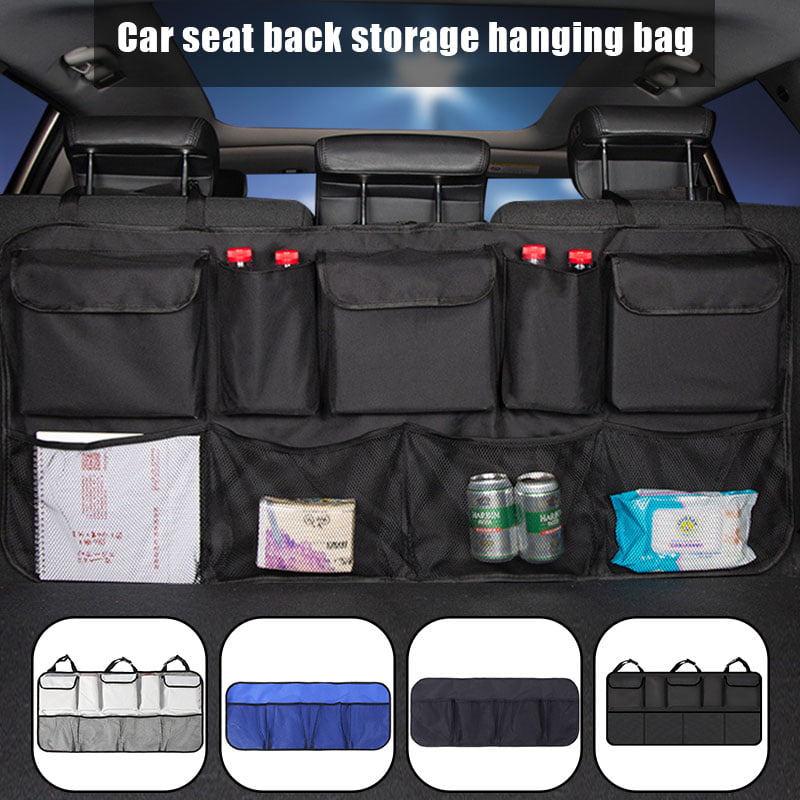 Auto Car Seat Back Multi-Pocket backseat Storage Bag travel trunk Organizer Tool 