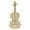 H, variant on Handcrafted Musical Instrument Ornament Set with 9 Detailed Instruments and Gold Filigree for Holiday Tree Decor