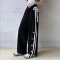 thumbnail image 1 of Pantalones acampanados con estilo para niñas, pantalones deportivos informales largos/nueces/seven/cinco longitudes, primavera y otoño, novedad de 2024, 1 of 5