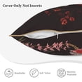 thumbnail image 5 of Xecao Geisha Skeleton With Flowers Print Soft Velvet Decorative Throw Pillow Covers, Square Cushion Cases for Bed, Sofa, Living Room, Car, and Indoor Outdoor Use-18"x18", 5 of 8