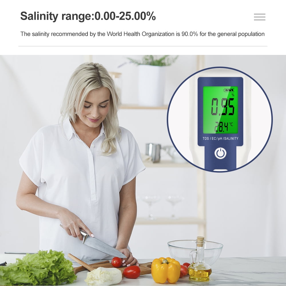 5 In1 Digital Messgerät PH/EC/TEMP/SALT/TDS Tester Pen