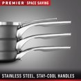 Calphalon Premier Space-Saving Hard-Anodized Nonstick Cookware, 10-Piece Set - image 7 of 10