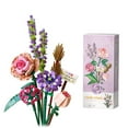 thumbnail image 1 of Building Blocks Immortal Bouquet Home Decoration Decoration Assembly Toy Set Gift (Without Vase), 1 of 11