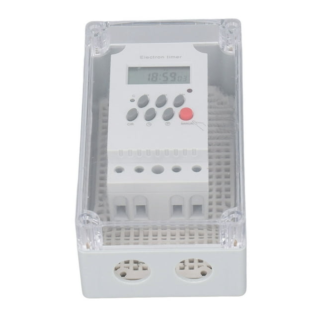 Pool Pump Timer Switch Waterproof Shell Manual Button Programmable Swim Pool Controller for Heaters, Filters