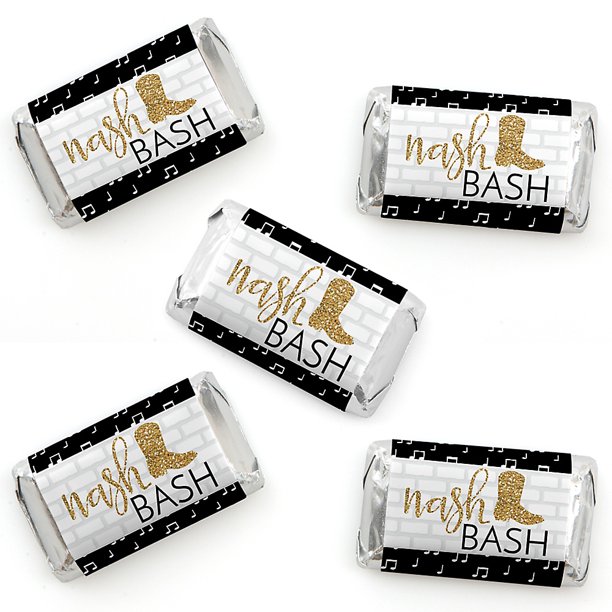 Nash Bash Mini Candy Bar Wrapper Stickers Nashville Bachelorette Party Small Favors 40 Count Walmart Com